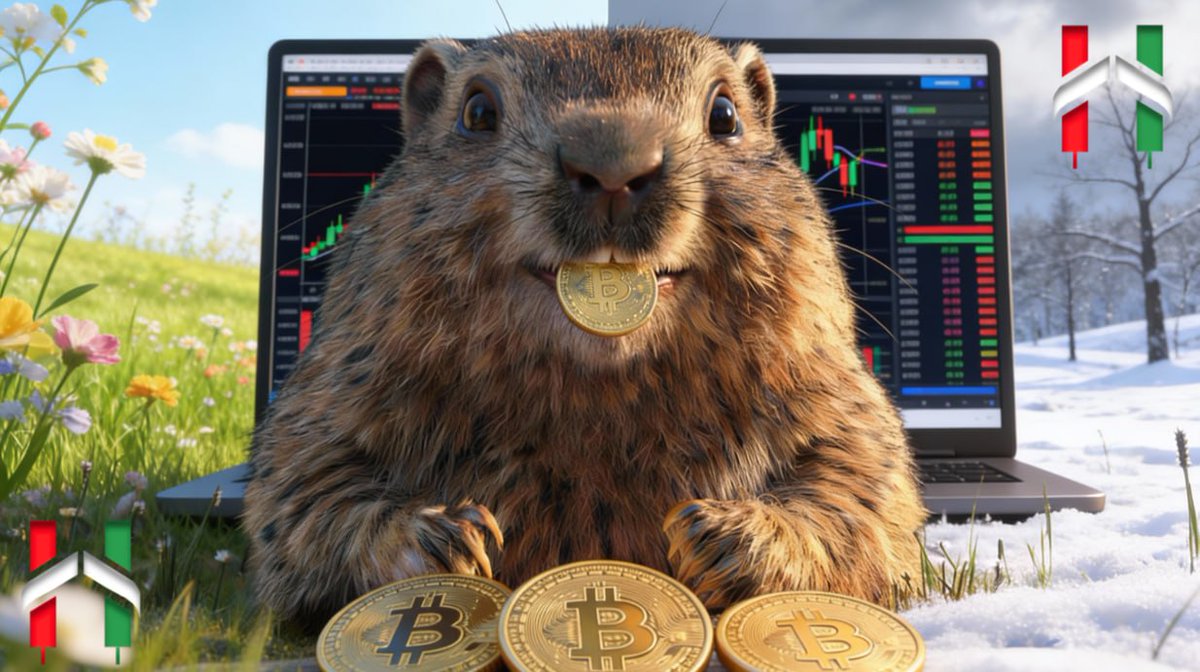hodlnots's tweet photo. With the market in a state of crazy flux, the crypto groundhog is wondering if the shadow of these Bitcoin dips is over with the arrival of spring in the northern hemisphere, or whether we're still in for some crypto winter... 😅 

Either way, learning how to scalp trade (taking profits in minutes) is the best way to go right now!

Come find out more 👉🏼 https://t.co/WY4PCoWvwq 

#GroundhogDay2026 #GroundhogDay #CryptoMarket #cryptowinter #Hodlnots