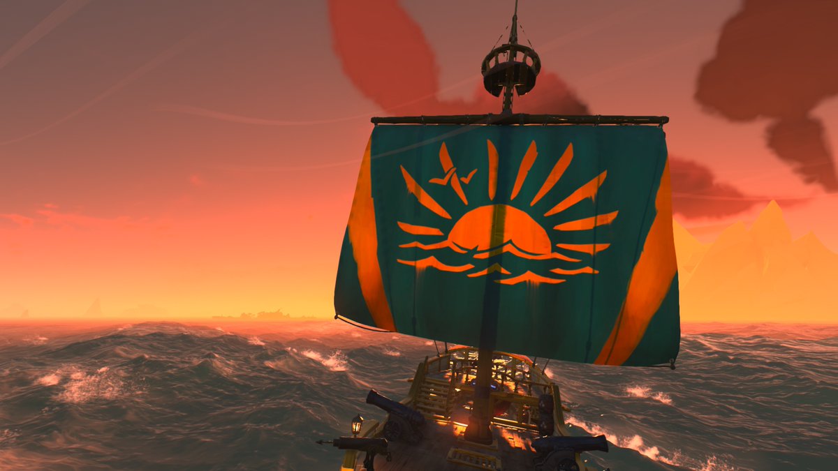 #SoTShot Contest Theme: Emissary Antics
Deadline: February 18th, 12pm UTC
Prizes: 8x Golden Hour Sails

Fly the Flag of your chosen Company and show us screenshots that showcase that group's expected endeavours, sharing with #SoTShot and <a href="/SeaOfThieves/">Sea of Thieves</a> to enter. 

📸