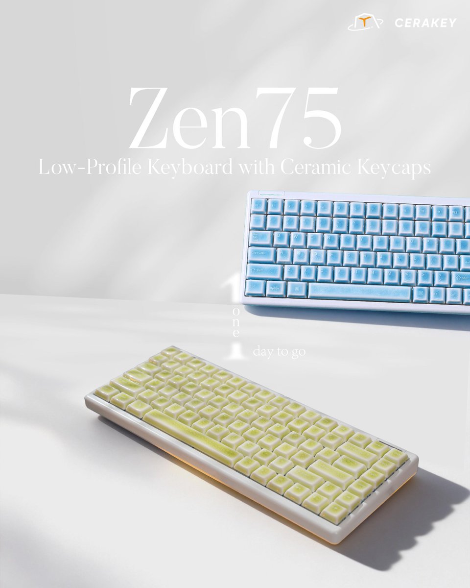 Cerakey ZEN75 Classic ロープロファイルキーボード ZEN75｜セラミック