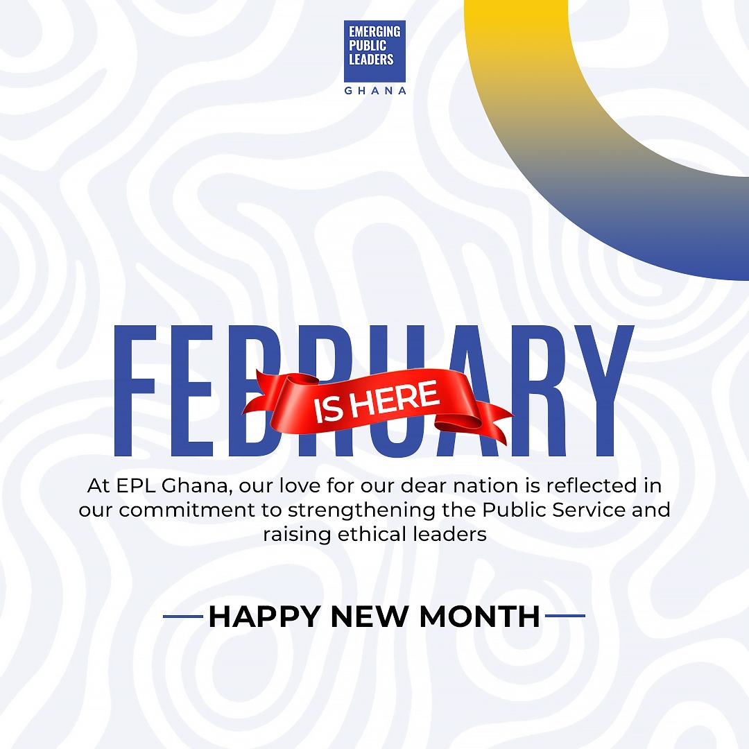 EPLeadersgh's tweet photo. As we enter this new month, we remain committed to empowering ethical leaders, driving systems change and building a public sector grounded in integrity and accountability.
Wishing you all a Happy New Month!
#EPLGhana #EthicalLeadership #PublicService #LeadershipWithIntegrity https://t.co/1ufxS3KcJs