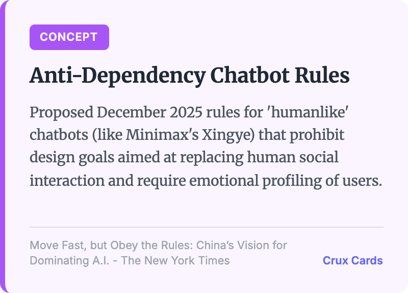 interesting design constraint. on one hand i hear people find emotional support from chatbots, on the other hand we all know the tragedies occurred when bots went rogue.