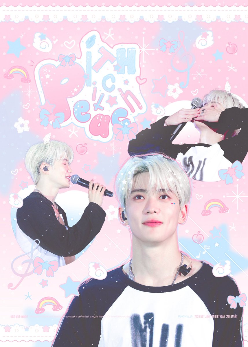 pudding_jjh's tweet image. 𝐏𝐢𝐭𝐜𝐡, 𝙿𝚒𝚝𝚌𝚑, 𝙥𝙚𝙖𝙘𝙝!

사랑하는 재현이의 생일을 기념하여 생일 카페 및 럭키드로우 이벤트를 진행합니다ᰔᩚ

🍑홍대 카페 땅키 26.02.13 ~ 02.15

#pitch_pitch_peach
#peachloversclub77

#RT 추첨 두 분께 소정의 선물을 보내드립니다.

#JAEHYUN #NCT #NCT127 #정재현