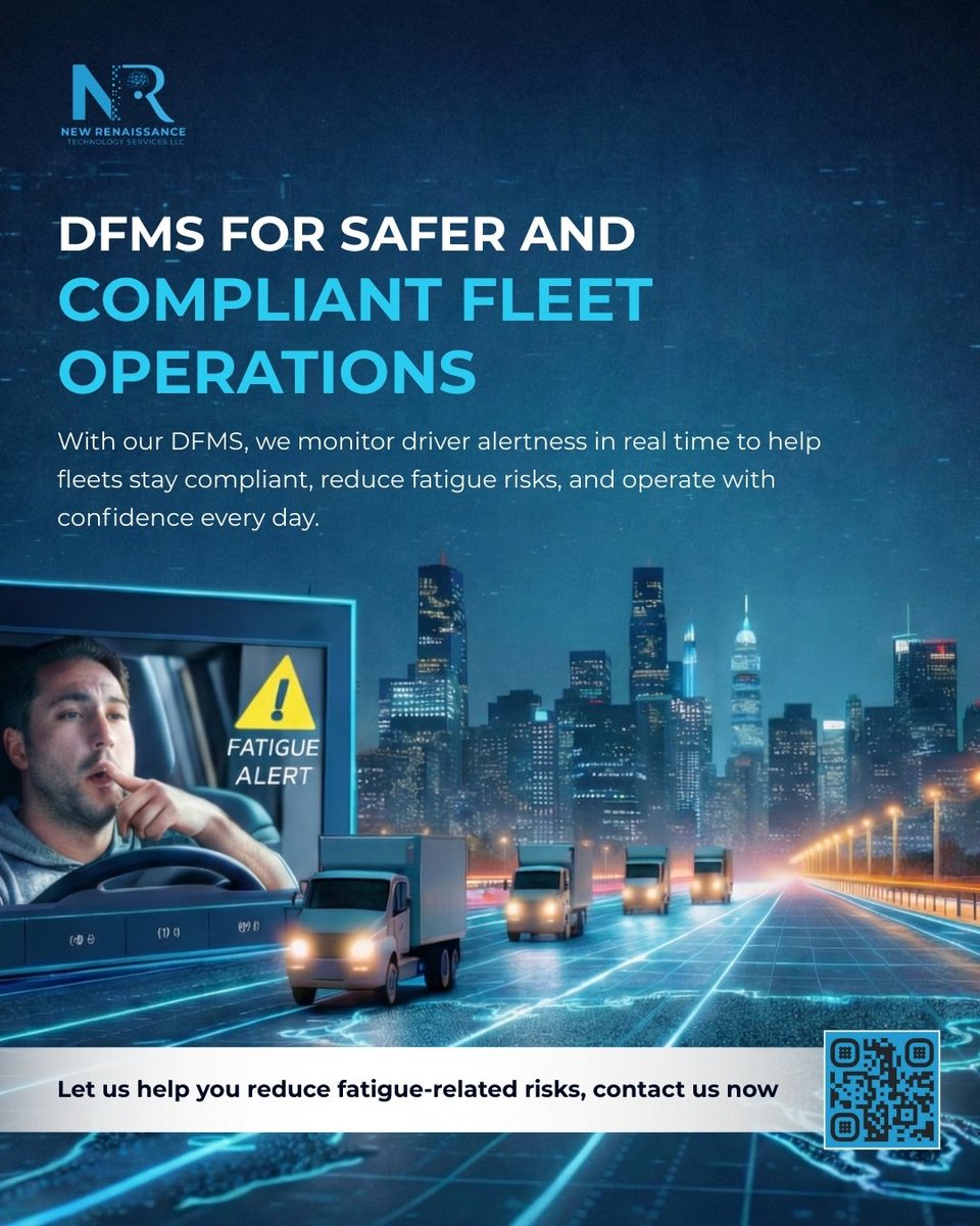 official_newrts's tweet image. 𝐅𝐥𝐞𝐞𝐭 𝐨𝐩𝐞𝐫𝐚𝐭𝐢𝐨𝐧𝐬 𝐫𝐞𝐪𝐮𝐢𝐫𝐞 𝐦𝐨𝐫𝐞 𝐢𝐧𝐭𝐞𝐥𝐥𝐢𝐠𝐞𝐧𝐭 𝐬𝐚𝐟𝐞𝐭𝐲 𝐬𝐨𝐥𝐮𝐭𝐢𝐨𝐧𝐬 𝐢𝐧 𝐭𝐡𝐞 𝐫𝐚𝐩𝐢𝐝𝐥𝐲 𝐜𝐡𝐚𝐧𝐠𝐢𝐧𝐠 𝐰𝐨𝐫𝐥𝐝.

#FleetSafety #DriverFatigue #DFMS #SmartFleet #FleetManagement #RoadSafety #DriverMonitoring #FatiguePrevention