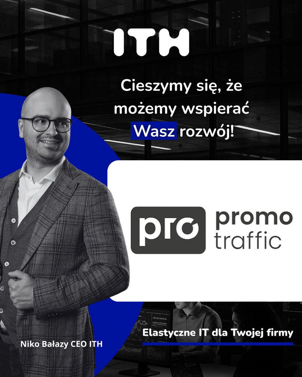 ITH_EU's tweet photo. 📈 Promotraffic Sp. z o.o. nowym klientem ITH!

Z radością informujemy, że do grona naszych partnerów dołączyła Promotraffic Sp. z o.o. – jedna z czołowych polskich agencji SEO/SEM. 

#ITH #ICT #Promotraffic #SEO #SEM #marketing #Internet #biznes https://t.co/XEP0rRREL7