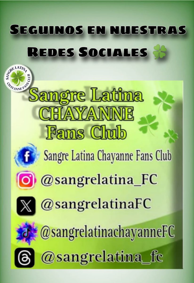 sangrelatinaFC's tweet image. Somos Sangre Latina Chayanne Fans Club,
una comunidad unida por la música, la emoción y la pasión.
Seguimos en nuestras redes sociales 
#SangreLatina #ChayanneFans #FansClub #Chayanne