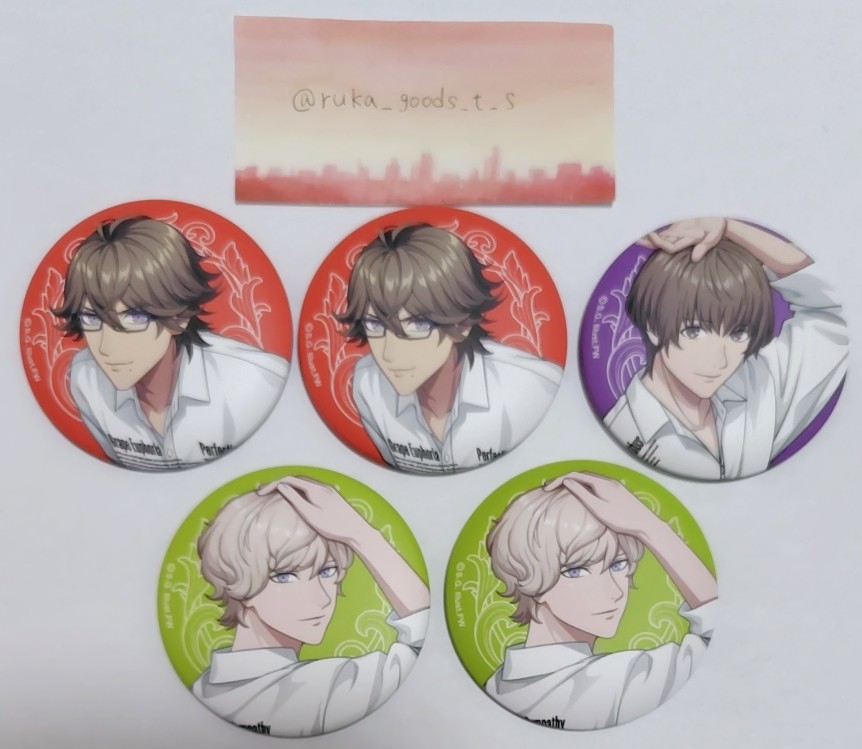 交換】うたプリ グラショ 缶バッジ SHINING RAGING Fragrance Pairing