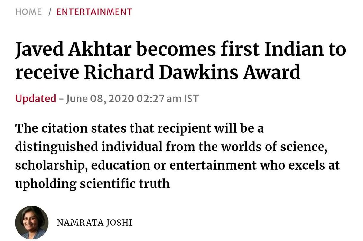 myselfhayat's tweet photo. Richard Dawkins appears 29 times in the Epstein files, yet awards are given in his name.
In 2020, Javed Akhtar received one. If he has any conscience, will he return it and criticize Dawkins as he criticizes Islam?
#EpsteinFiles have already exposed the hollowness of his atheism. https://t.co/RPIEHx73IK