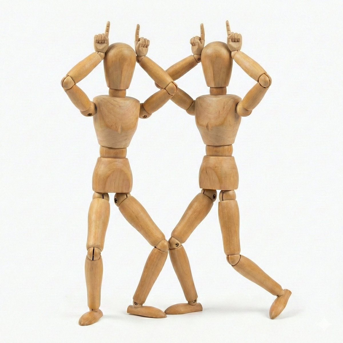 masamune_sakaki's tweet image. 【#100日チャレンジ 46日目｜スキルアップAI画像大喜利】今日のお題はこのポーズ！「二人で鬼のポーズ」👹✨