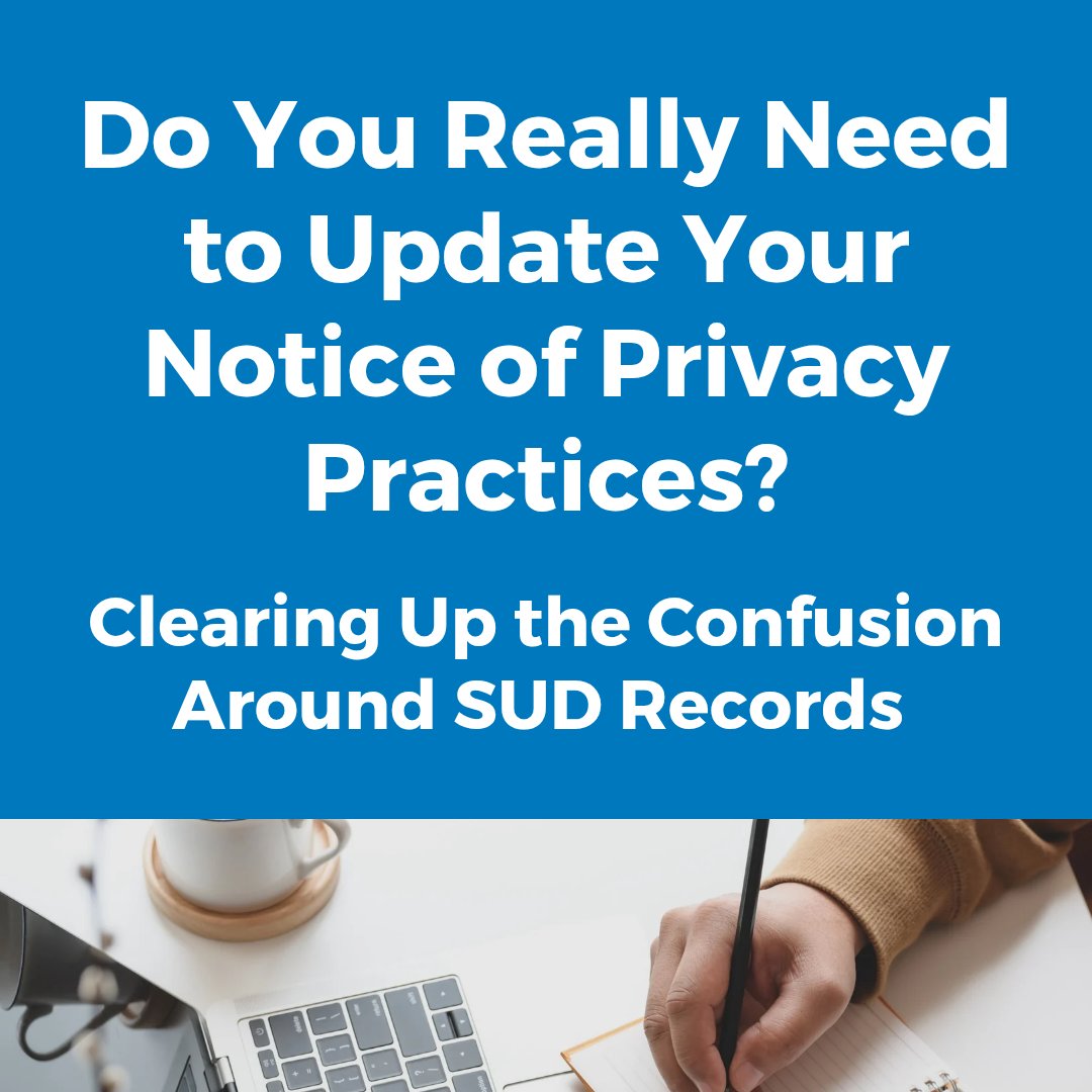 TMCompliance's tweet photo. Last chance to register for our webinar:
Do You Really Need to Update NPP? Clearing Up Confusion Around SUD Records
With registration closing Feb 3 at 2PM ET, time is running out to get answers on one of the most common questions.
📅 2/4
⏰ 12–12:45PM ET
https://t.co/eEG6xjCZTm https://t.co/288Sk7L2sv
