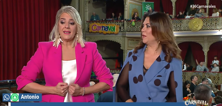 jartiblecarnav's tweet photo. - Tú que eres feminancy, @peichsantana??? 
- Nooo, yo soy femibarbie @Soco_Lopez #36Carnavales #COAC2026 

#COAC2026C3 #COAC2026C4 https://t.co/Er6WCe7lbk