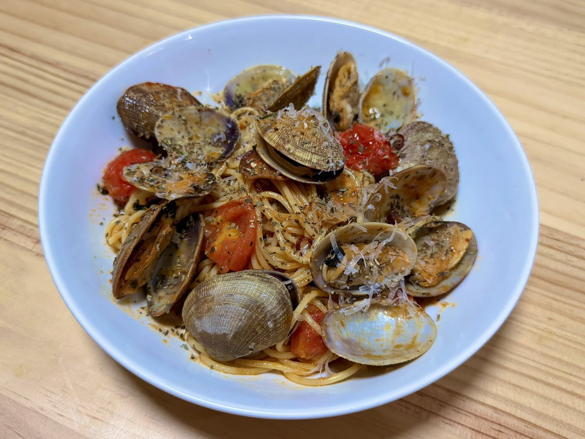 ボンゴレロッソをつくってみたら美味すぎて困っちゃってる🤤