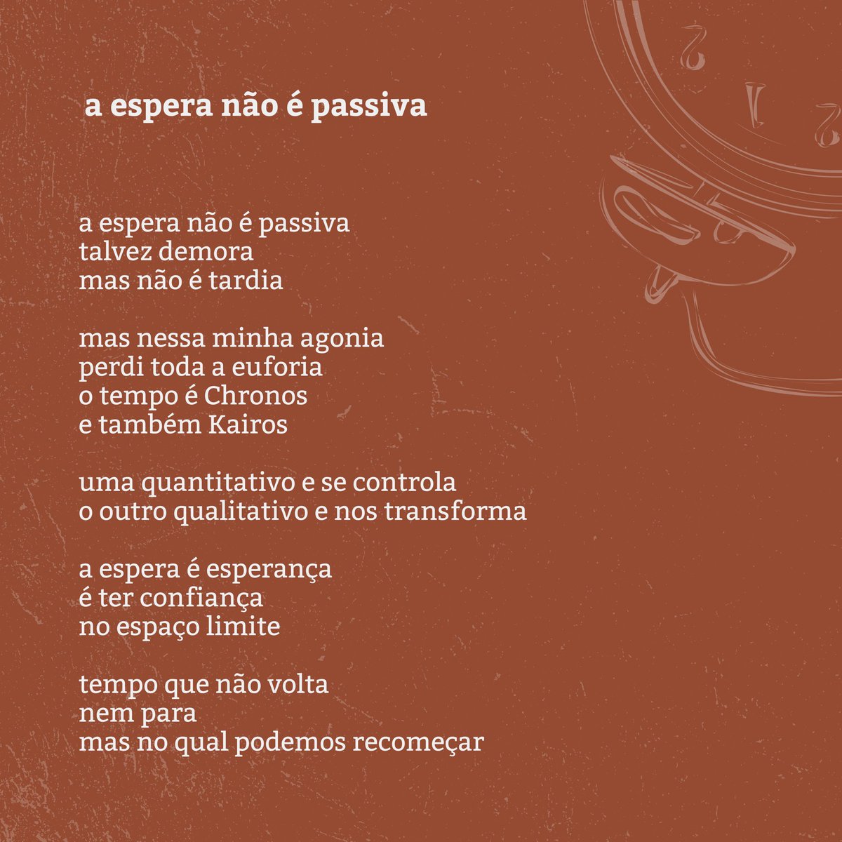 CarlaMariene's tweet photo. A espera em Deus não é sobre esperar por um amor, é estar com ele e entender que mesmo que eu não alcance oque tanto quero Ele me é sufficient. https://t.co/xVRiPIP2Te