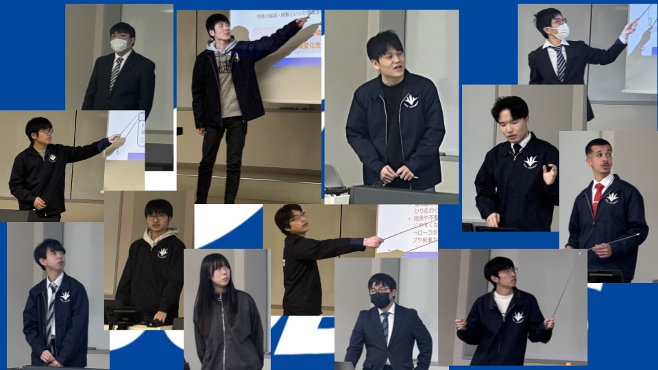sobits_soka's tweet photo. 本日、創価大学理工学部情報システム工学科の4年生が卒業研究発表を行いました🙌🏻

SOBITSの研究室から13人の学生が発表を行いました！
社会に出る学生、進学する学生問わず全員がこれまで教授のもとで学んだ内容を全力で発表しました🦾

#SOBITS #崔研究室 #萩原研究室 #創価大学 https://t.co/7tCHJbtBBy