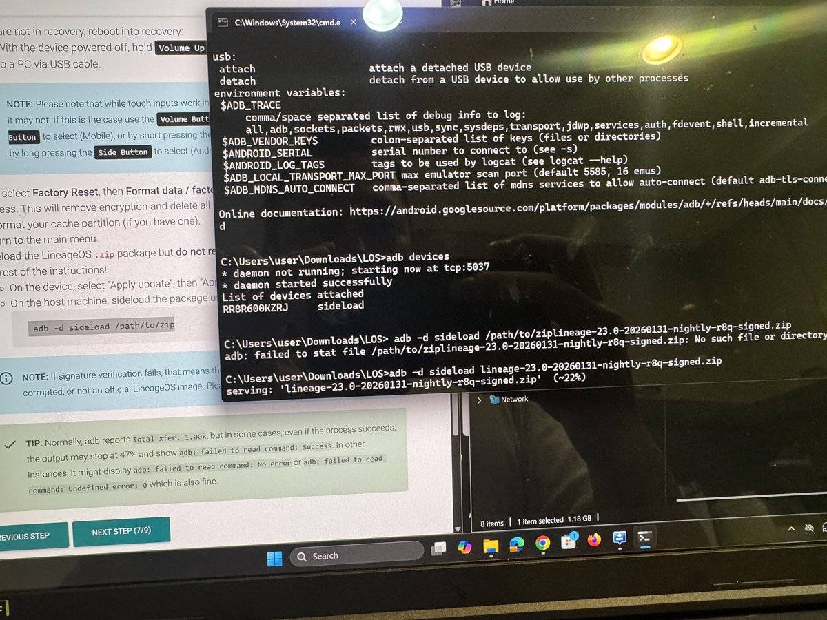rifqi's tweet photo. …install custom ROM LineageOS 23 (Android 16) yang ringan dan fluid, lalu ganti baterai baru. https://t.co/llpytIIxqB