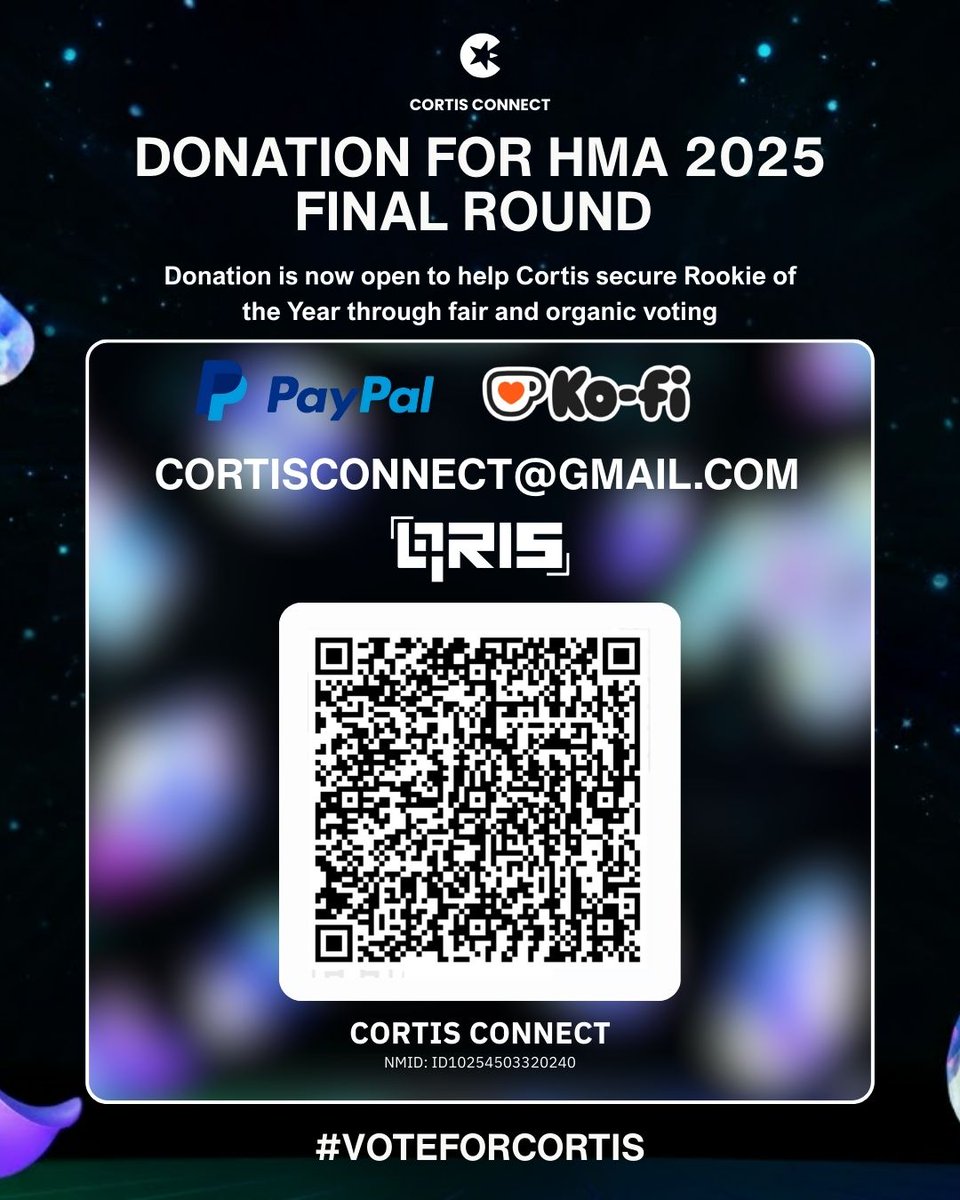 DONATION DRIVE -CORTIS ON HMA 2025 FINAL ROUND

ROTY Category — CORTIS
This is the moment.
Every donation = more votes = closer to the trophy 🏆

We’ve come this far, now let’s push HARD until the end.
No holding back. All in for Cortis.
🔗 Donate &amp; support here: