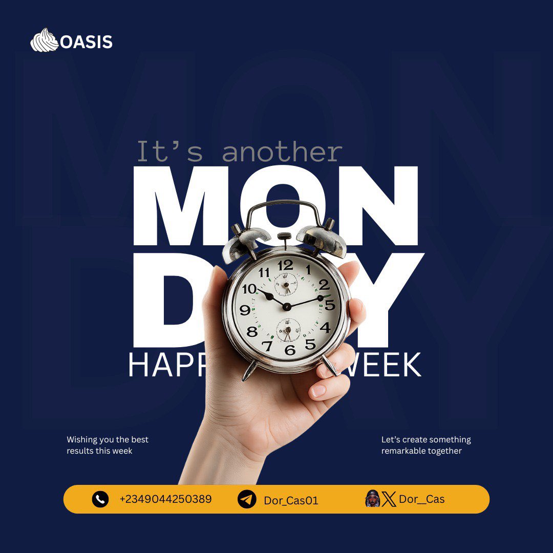 Happy Monday CT 

It’s a new week… 

Time to make impact. 

Feels good to be back.