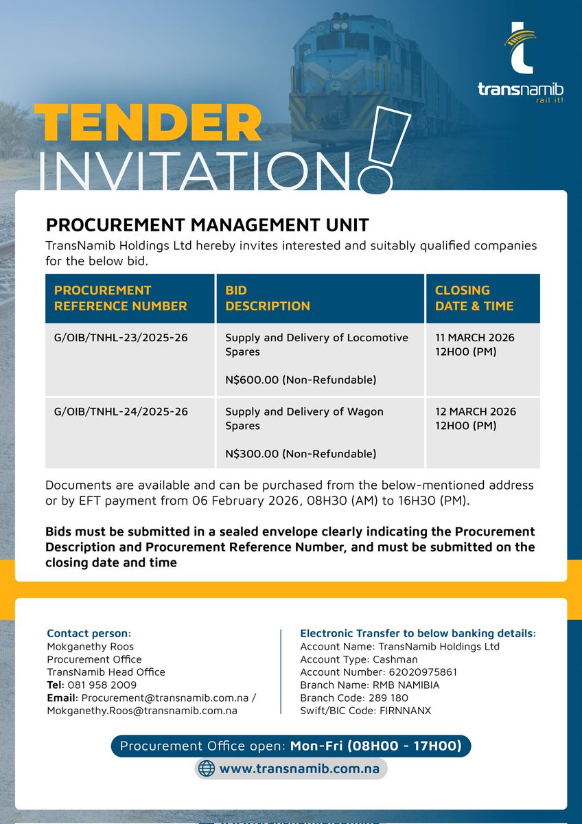 Transnamib Holdings Limited tweet media