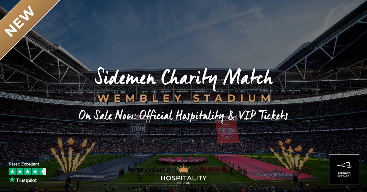 ⚽🔥 ON SALE NOW! The Sidemen Charity Match returns to <a href="/wembleystadium/">Wembley Stadium</a>  as <a href="/Sidemen/">Sidemen</a> FC take on YouTube Allstars for Bright Side &amp; BBC Children in Need: zurl.co/xS5EA

#sidemen #sidemenfc #youtubeallstars #sidemencharitymatch #viptickets #hospitality #wembleystadium