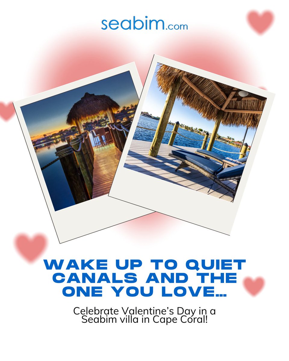 seabim's tweet image. Roses, chocolates… and a waterfront villa in Cape Coral? 😉
This Valentine’s Day, make it a getaway to remember. 🚤💌

Choose our villas: seabim.com

#Seabim #Vacationrentals #CapeCoral #Florida