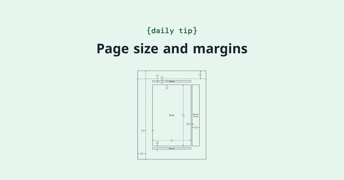 overleaf's tweet photo. The geometry package provides an easy way to modify the page dimensions (ie., height and width) of your document. Check out our guide on working with page size and margins. https://t.co/b9UTTern3p https://t.co/8PJM1bqTxR