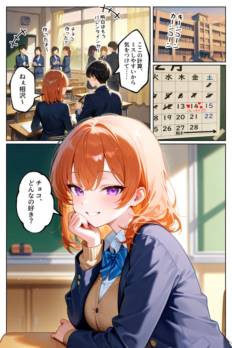 【試し読み1】家出してきたクラスの人気ギャルが彼女になったらバレンタインに何度も中出しHさせてくれた話[1/12] 