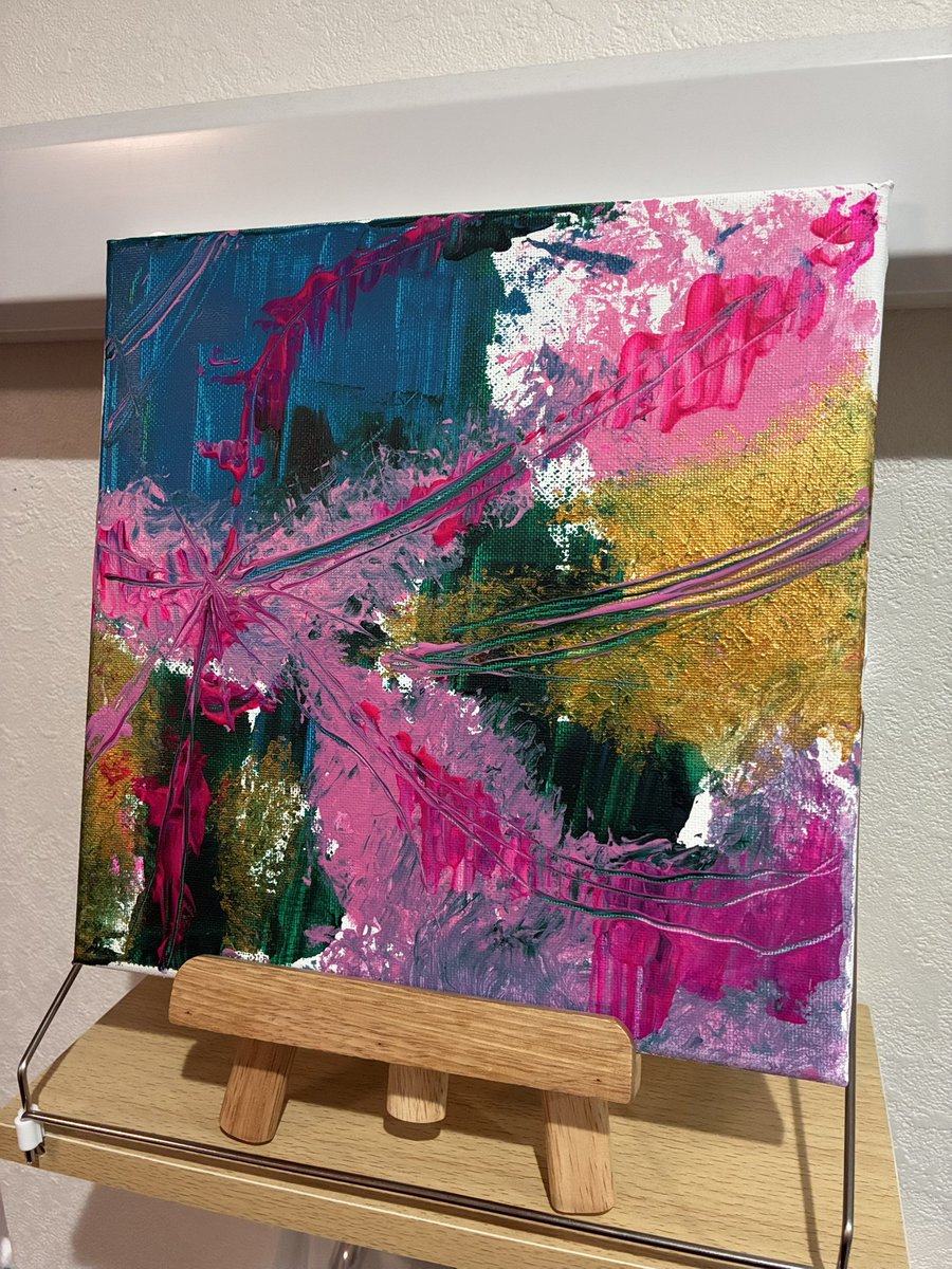 道になる時』 25cm×25cm アクリル画 #art #artwork #illustrationart