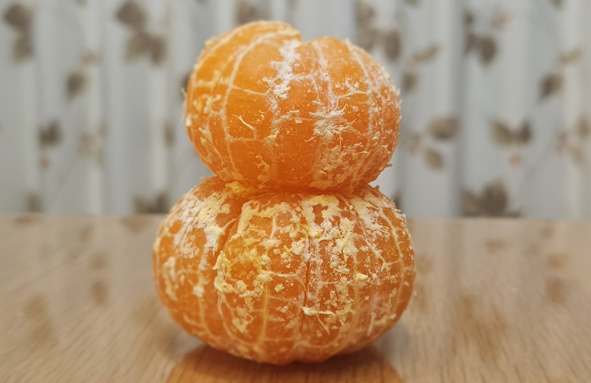 みかんの雪だるま⛄ かわいいでしょ🥰 #おすすめ #みかん #かわいい