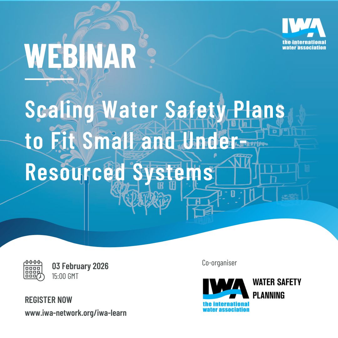IWAHQ's tweet photo. Water Safety Plans work — but can they work for small, low-resource systems? 💧
Join this webinar to explore real-world WSP case studies and practical scaling approaches.

📅 3 Feb 2026 | ⏰ 15:00 GMT

🔗 Register now: https://t.co/7JMLa5Hylm https://t.co/MovnYJaul1