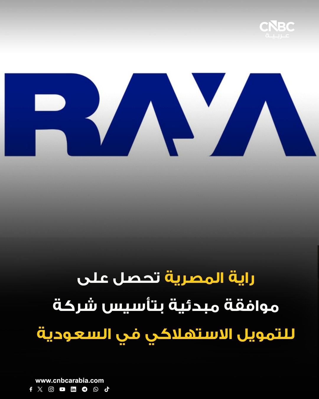 شركة راية القابضة المصرية تحصل على الموافقة المبدئية من البنك المركزي السعودي لتأسيس شركة لممارسة نشاط التمويل الاستهلاكي المصغر في المملكة. مزيد من 