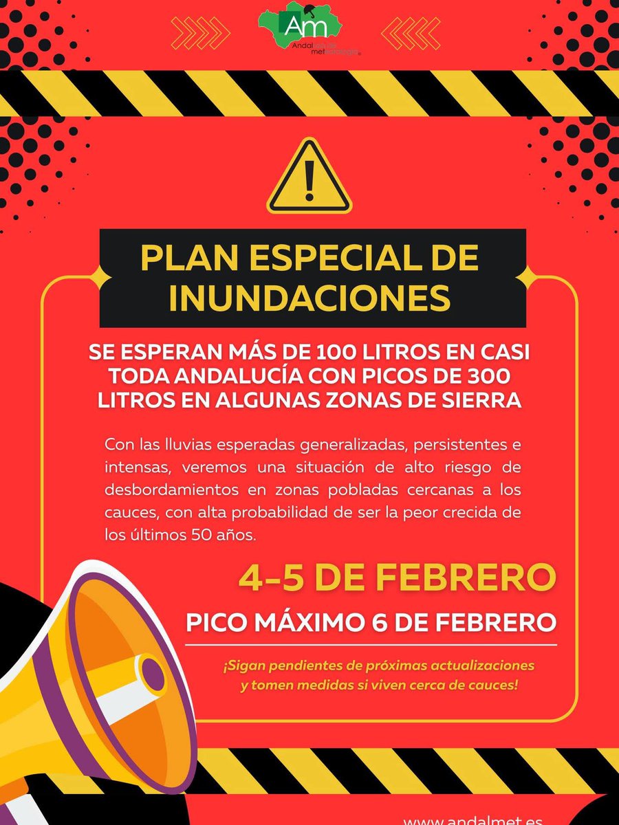ISAndaluza1's tweet image. ⚠️Ante las previsiones de lluvia que siguen siendo complicadas esta semana reclamamos a la Junta anticipación en las decisiones para desplazamientos y facilitar el teletrabajo. 

Dado el riesgo, no debe limitarse a recomendar, dar instrucciones ambiguas o tardías. 
#ISAdenuncia