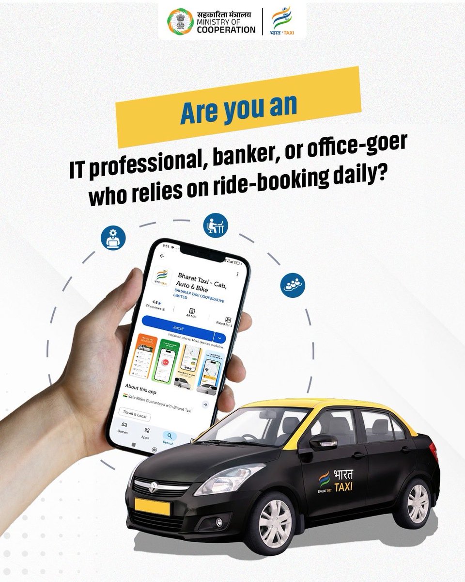 MinOfCooperatn's tweet photo. Are you an IT professional, banker, or any office-goer who relies on ride-booking daily and frustrated with surge pricing and frequent cancellations?

Your commute just got an upgrade. 

No more peak-hour surges—just fair, fixed pricing every day. https://t.co/pKNrmhhz7p