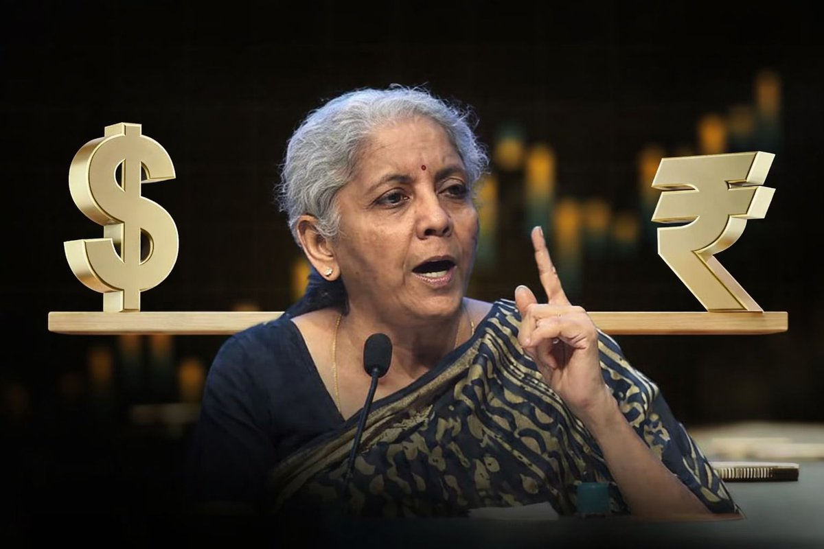 Sitharaman Points to Global Uncertainty in Rupee's Slide to Record Low