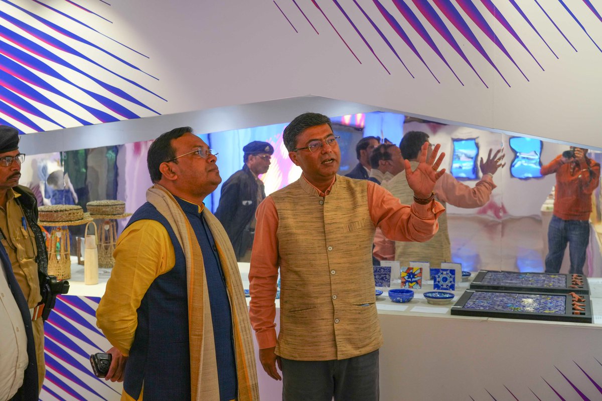 NID_India's tweet photo. Shri Kishor Barman, Hon’ble Minister for Panchayat, Higher Education and General Administration (Political), Government of Tripura visited National Institute of Design, Ahmedabad on 29th January 2026.

@KishorBarmanBJP , @NID_India 
@PiyushGoyal , @JitinPrasada 
@DPIITGoI 

#KishorBarman #Tripura 
#NID #NationalInstituteofAhmedabad
#NIDAhmedabad