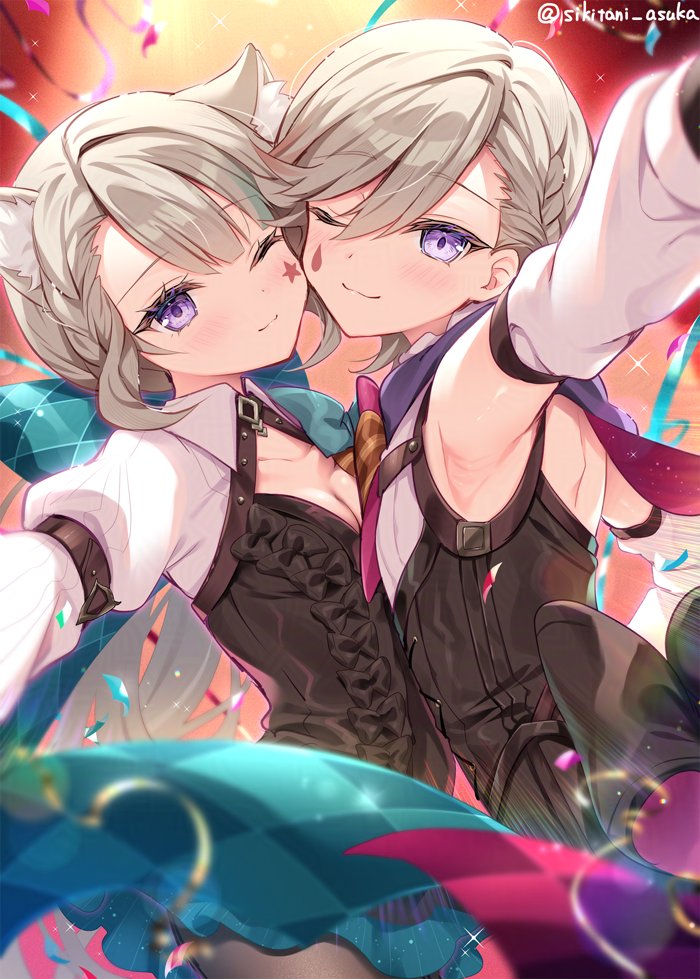 リネリネお誕生日おめでとう～！🐈🎩

#リネ生誕祭2026
#リネット生誕祭2026