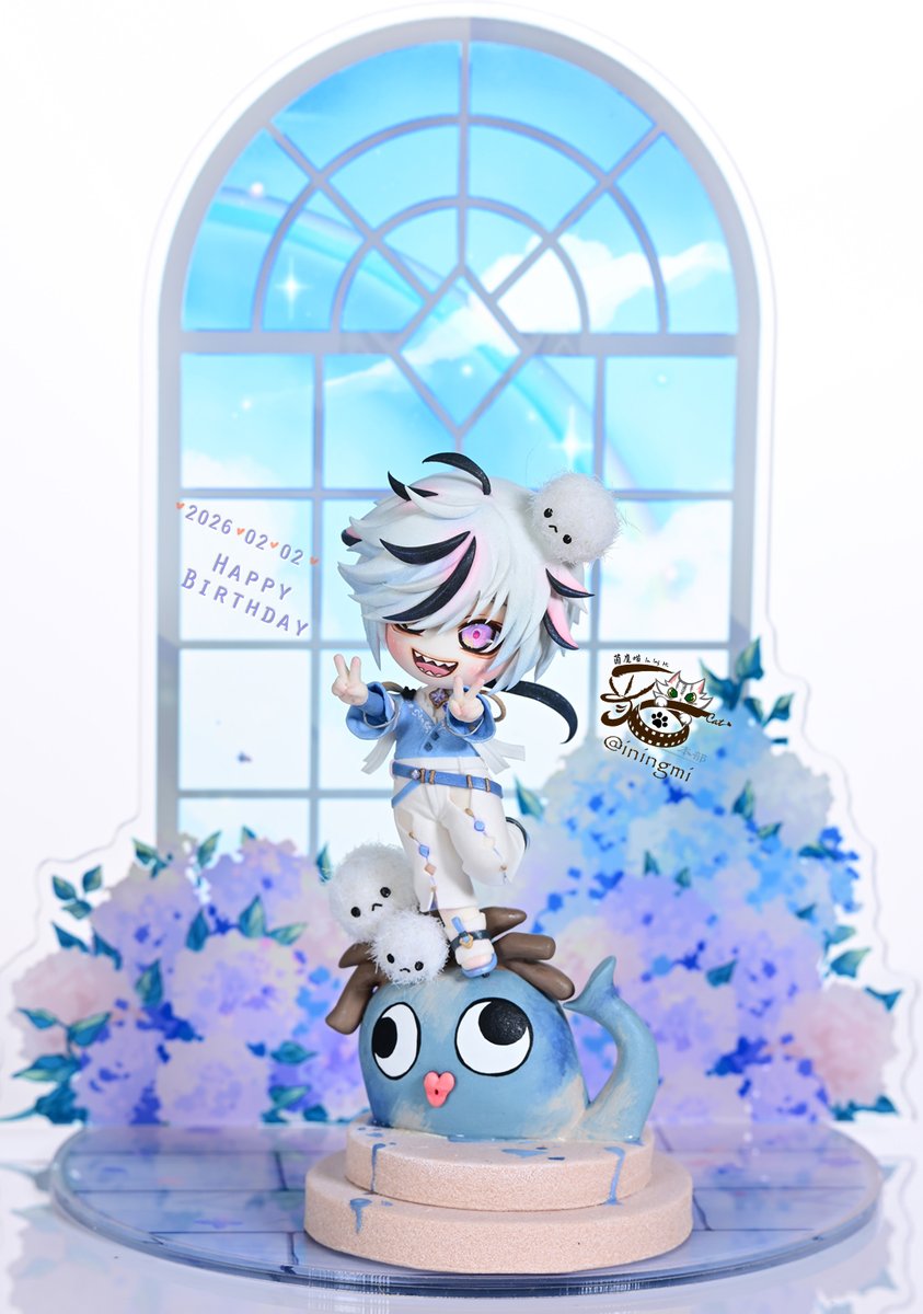 iningmi's tweet image. 布儡寶寶生日快樂 (,,ºᗜ​º,,*)*ᕷ˖°💖
為了他我浮出來惹✨（對

毛靈做的超開心嘻嘻😚🫶💙

#ぬカニ_FA #NUcarnival #新世界狂歡 
#ハッピーバースデーブレイド2026  #HappyBladeDay2026 #布儡 #Blade #ブレイド