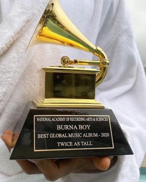 Maleekback's tweet image. Congrats to Davido on your new Grammy award 🥇  #30BG