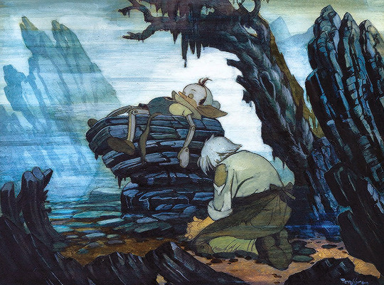 DisneyReact's tweet photo. 🎨 Arte conceptual de 'Pinocho' (1940) realizados por el artista Gustaf Tenggren https://t.co/jkUHShiYoj
