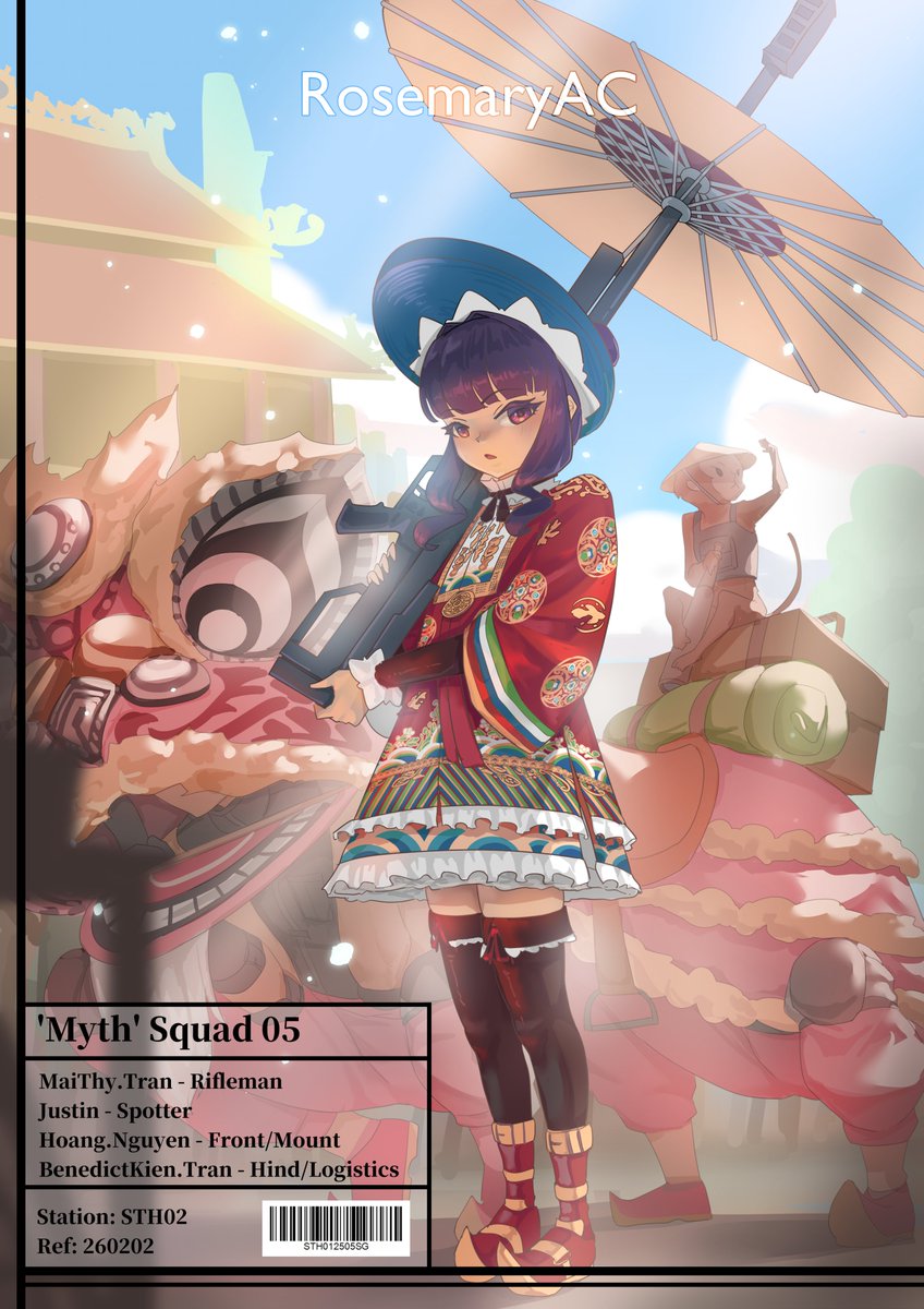 Drawing Nhật Bình lolita was fun ~^o^~ What's your country's traditional outfit?