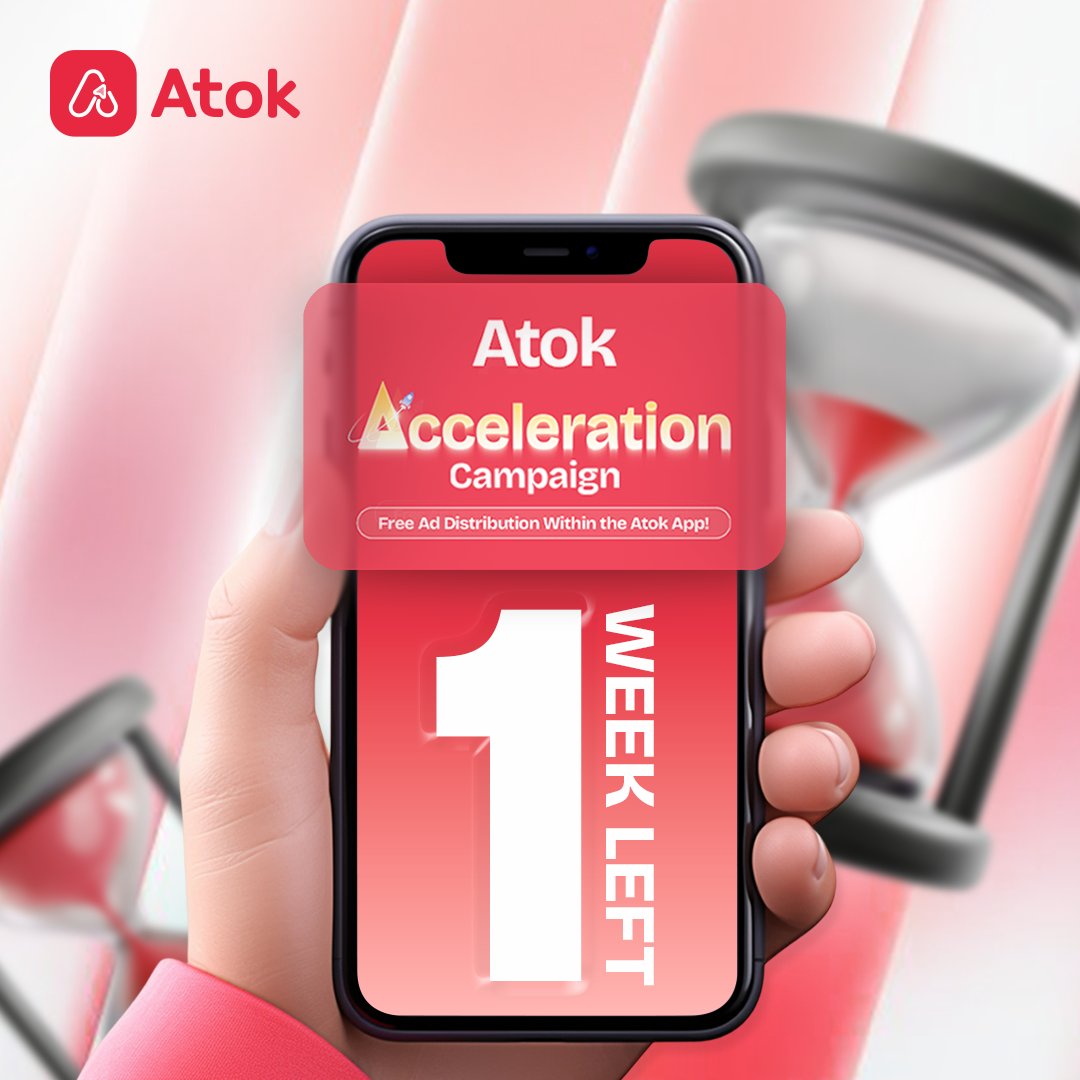 ❤️‍🔥 Only 1 Week Left – Atok Acceleration Campaign Ends Soon! ❤️‍🔥

Time is running out for visionary brands to secure premium, zero-cost global exposure.

The Atok Acceleration Campaign closes in just 7 days - February 9, 2026.

This is your final window to win up to $60,000 in