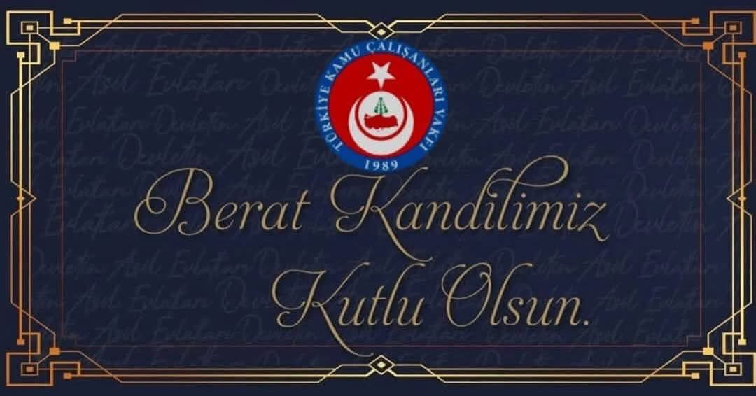 Dualarımızın kabul olması temennisiyle, Berat Kandilimiz mübarek olsun.