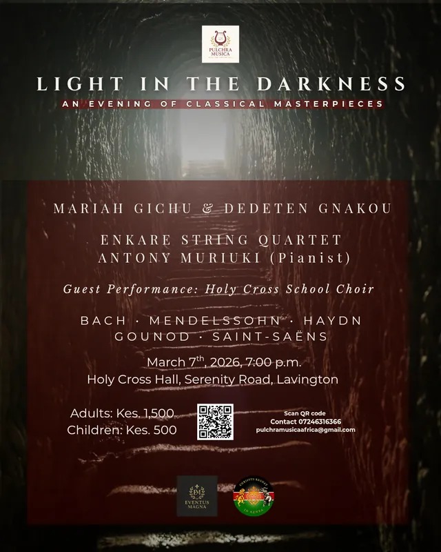 KenyaBuzz's tweet image. An evening of timeless classical masterpieces 🎻✨
 Light in the Darkness — where music meets the soul.

Get your tickets - kenyabuzz.com/events/event/l…

#ClassicalMusic #LiveConcert #LightInTheDarkness
