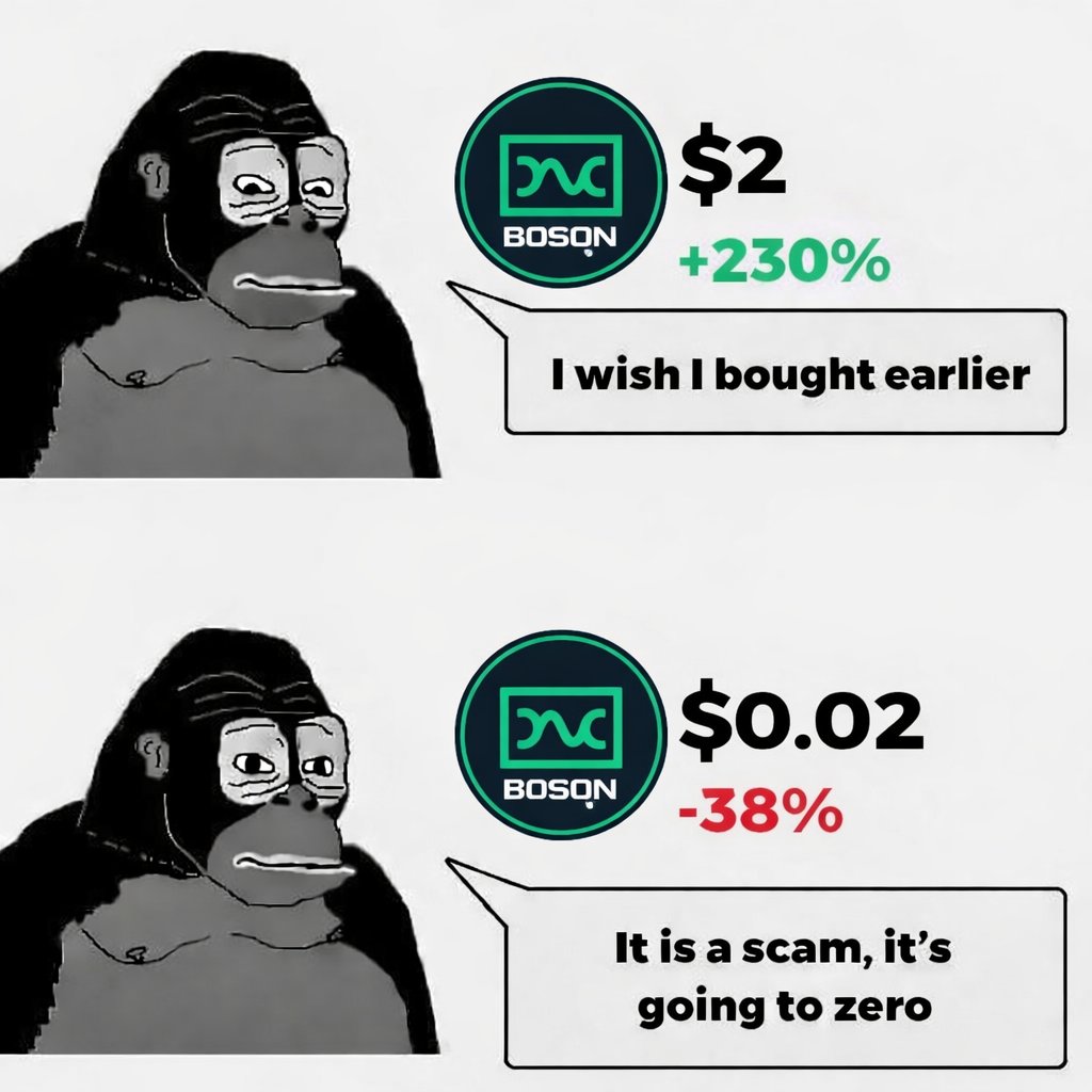 Pravashbhatnag2's tweet photo. When $BOSON pumps: “I wish I bought earlier.”
When $BOSON dips: “It’s a scam.”

Meanwhile builders see the bigger picture 👇
Boson dACP is building the decentralized commerce layer for the human + AI economy. Short-term noise, long-term infrastructure. 

#Boson #dACP #Web3 #DeFi https://t.co/TovkukWM2Q