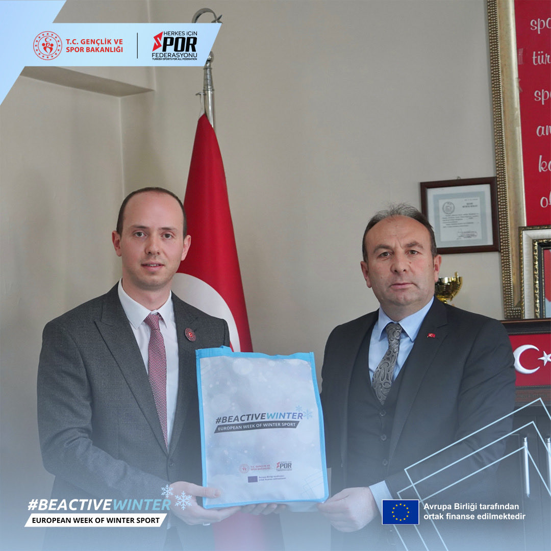 Gümüşhane Gençlik ve Spor İl Müdürü Sayın Mücahit Atalay ile bir araya gelerek, 1–8 Şubat tarihleri arasında düzenlenen #AvrupaKışSporlarıHaftası kapsamında il genelinde yürütülen faaliyetleri değerlendirdik. ❄️🙌

#BeActive
#AvrupaKışSporlarıHaftası
#EuropeanWeekofWinterSport