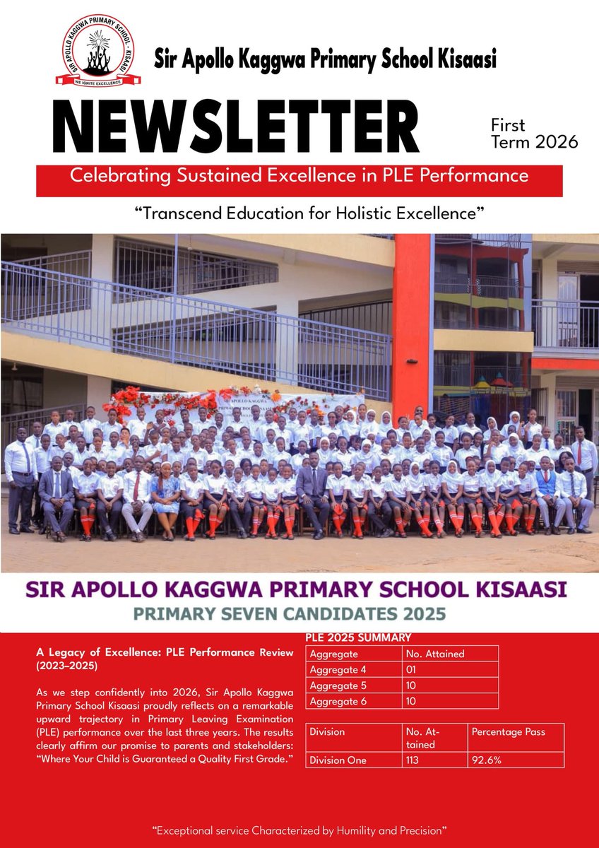 Sir Apollo Kaggwa Primary School Kisaasi tweet media