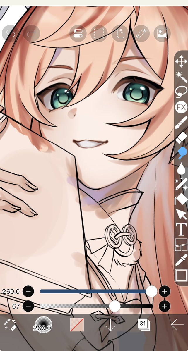 ほわっとした雰囲気の塗りをしたいんだけどいつもパキって感じの塗りしかしてなくて迷走