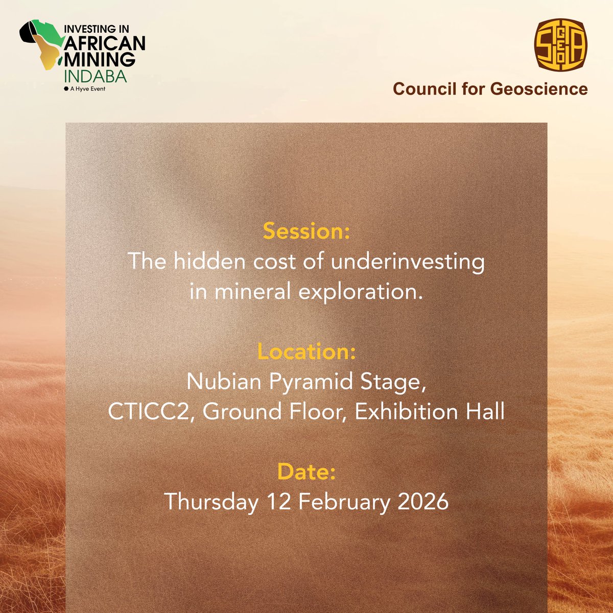 The value of investing in exploration is a topic we can’t ignore. Join us for a session with our CFO, Mr. Sakhiseni Simelane, who will share insights on the true value of investing in mineral exploration during the Exploration Programme at #MI26.  

#GroundedInCollectiveProgress
