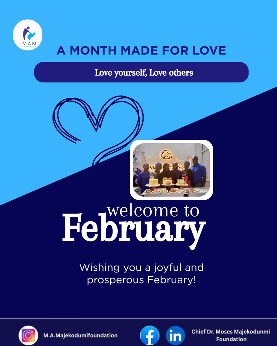 mamajekodunmiF's tweet photo. This February, our commitment to serving communities  has not changed and making a real difference in the area of education and healthcare.
At MAM Foundation, we show love by serving others and  creating real results. . #MAMFoundation #Monthoflove #CommunityImpact #PurposeDriven https://t.co/O3uOZLNMz7