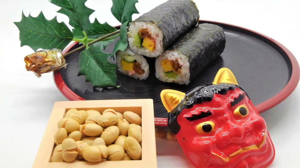 hi!おはよう！Tue.(火).jp
節分(Setsubun)日本の伝統的な行事「Traditional Japanese events」
1. 豆まき (Bean-throwing)
2. 恵方巻 (Ehomaki roll)
"Setsubun is a traditional Japanese event held on February 3rd or 4th to pray for health and happiness."
have a nice day!良い一日を！