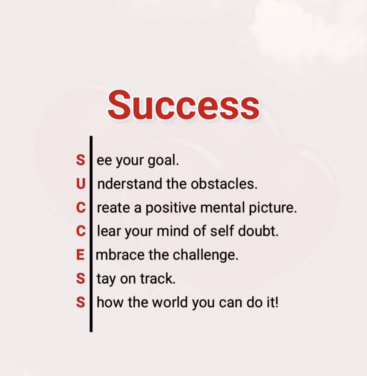 Success isn’t luck, it’s a mindset, a vision, and the discipline to keep going when motivation fades. This week is a new opportunity to show up for yourself and your goals. What’s one thing you’re committing to do differently starting today?