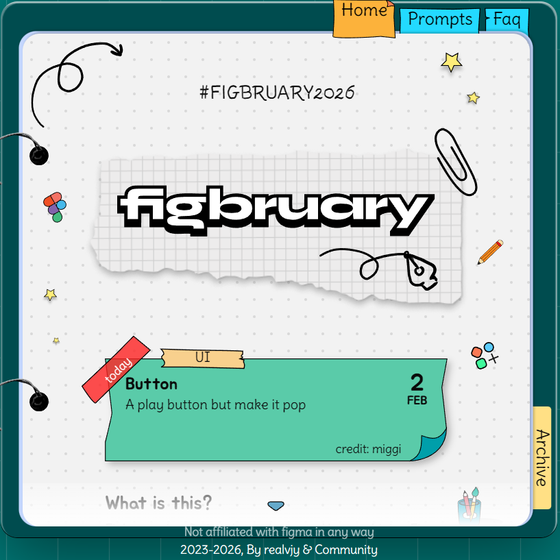 Anish_2210's tweet photo. Figbruary has already begun, and I’m jumping in from today.

For the rest of February, I’ll be sharing my design explorations, learnings, and experiments—one day at a time.

Starting now. Consistency over perfection.

#Figbruary #DesignJourney #LearningInPublic https://t.co/iWy17430FA